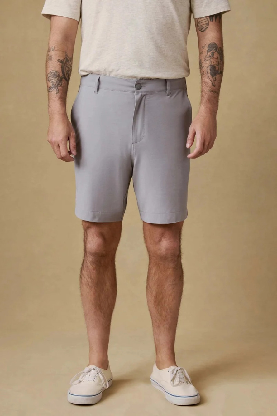 Faherty Ice Grey Performance 7" Shorts/61500